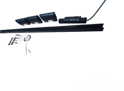 ILLUMIQ TERRA LED Magnetic Track Light 1 Meter 26mm with 3pcs 6W LED Rotary Grille Track Light 220V Cool White 4000K