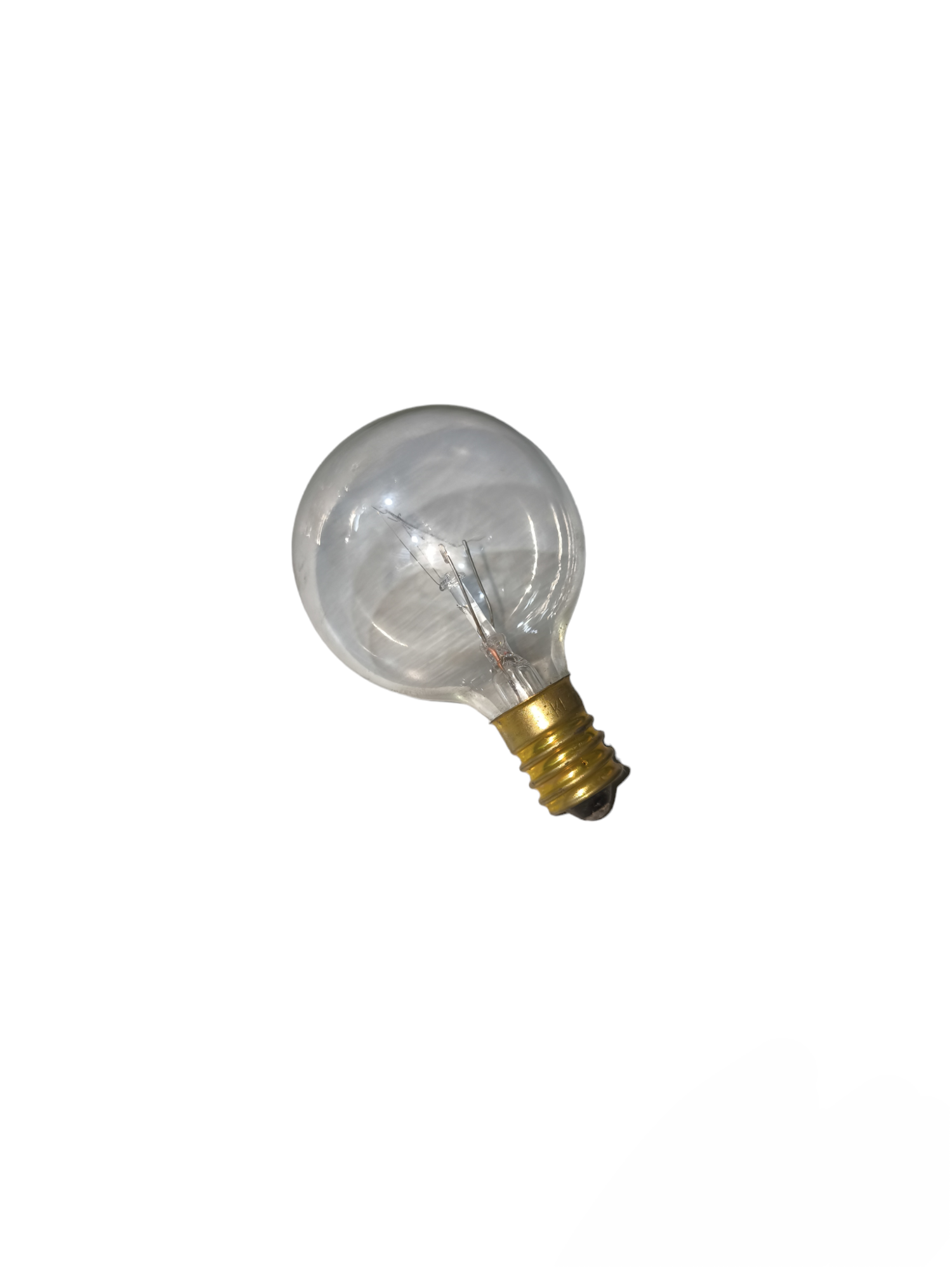 40W E14 incandescent bulb 220V with clear glass and brass screw base from China