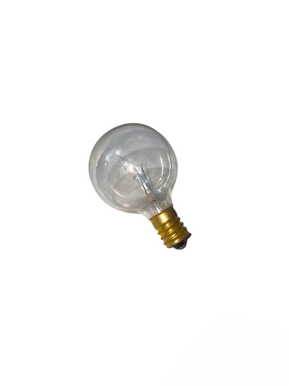 40W E14 incandescent bulb 220V with clear glass and brass screw base from China