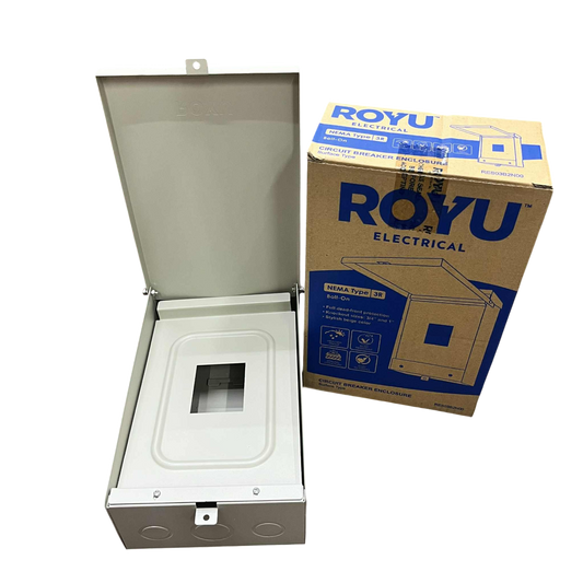 Royu Nema 3R Panel Board Housing for 2 Pole Bolt-on Circuit Breaker Circuit Breakers