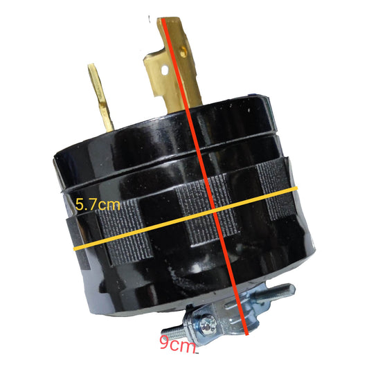 Omni 30A Twistlock Plug 220V , 30A Twist Lock Plug 2P+E WHG-30HD