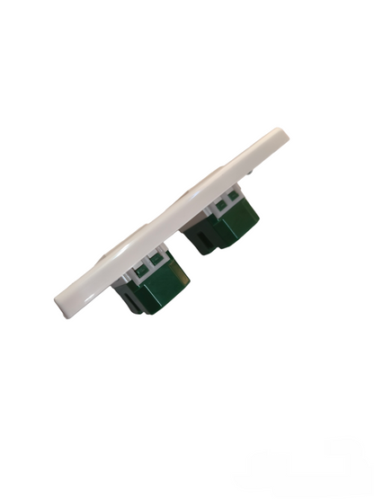 Omni 2 Gang Universal Outlet 15A 250V with Plate WWP-112+(WWU-200x2)