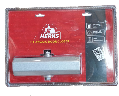 Herks Hydraulic Door Closer 40-65KG, 65KG Door Closer 950mm Maximum Door Wide 180 Degree Angle