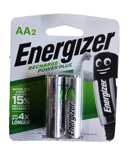 Energizer AA Rechargeable Battery Pack of 2 200mAh HR6 1.2V