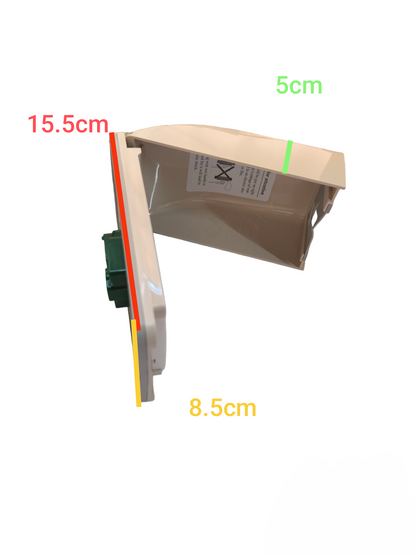 Omni Weatherproof Universal Outlet with Ground 15A 250V and Plate Cover WPP-601+WWP-111+WWG-203