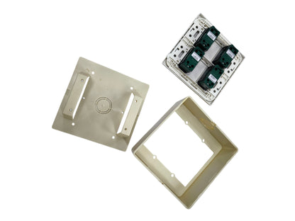 Panasonic 4 Gang 3 Way Switch 16A 250V  with Series with Utility Box WEG6804+(4XWEG5002K-5)+Utility Box