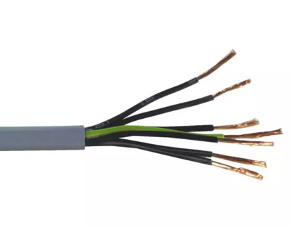 Helukabel  Control Cable 2.5mm 7G or 7 Cores in Different Lengths 1, 3, 5, 10, 15, 20, 30, 40, 50, 60, 70, 80, 100 Meters Pre cut Flame Rtardant IEC 60332-1-2 300V/500V Oil and Chemical Resistant