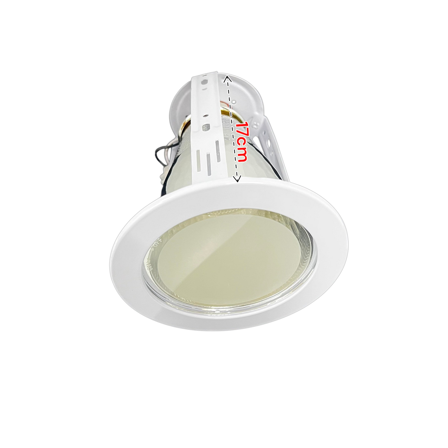 Firefly 4" Pinlight Casing with Glass Cover E27 10A, 4" Downlight Fixture with Glass Cover E27 10A FD301WH4