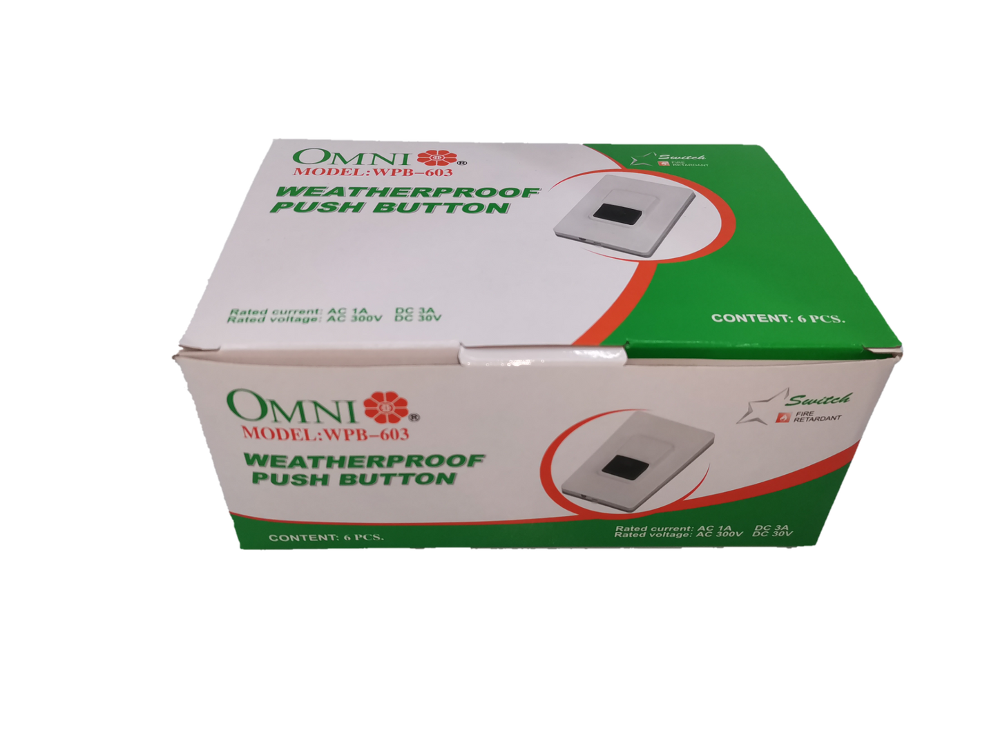 Omni Weatherproof Push Button (10pcs), Push Button Switch, Doorbell Push Button Switch