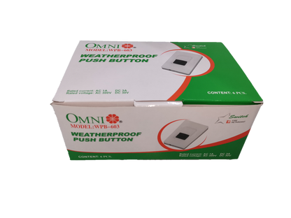 Omni Weatherproof Push Button (10pcs), Push Button Switch, Doorbell Push Button Switch
