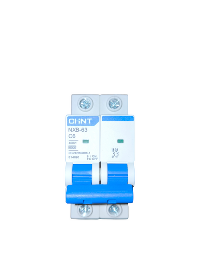 Chint 6A 2Pole Miniature Circuit Breaker 6KAIC 220V NXB-63 C6
