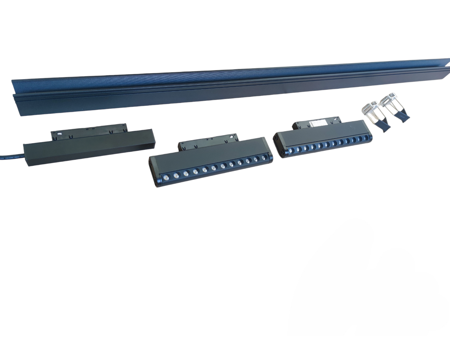 ILLUMIQ TERRA Magnetic Track Light 2 Meters 26mm with 4pcs 12W LED Rotary Grille Track Light 220V Cool White 4000K