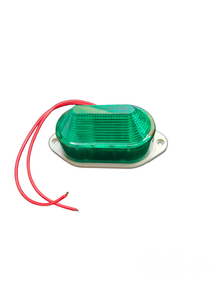 Green LED Warning Light with Siren 220V AC, Blinker Blinking LED Lamp Industrial Warning Design Strobe Light Function