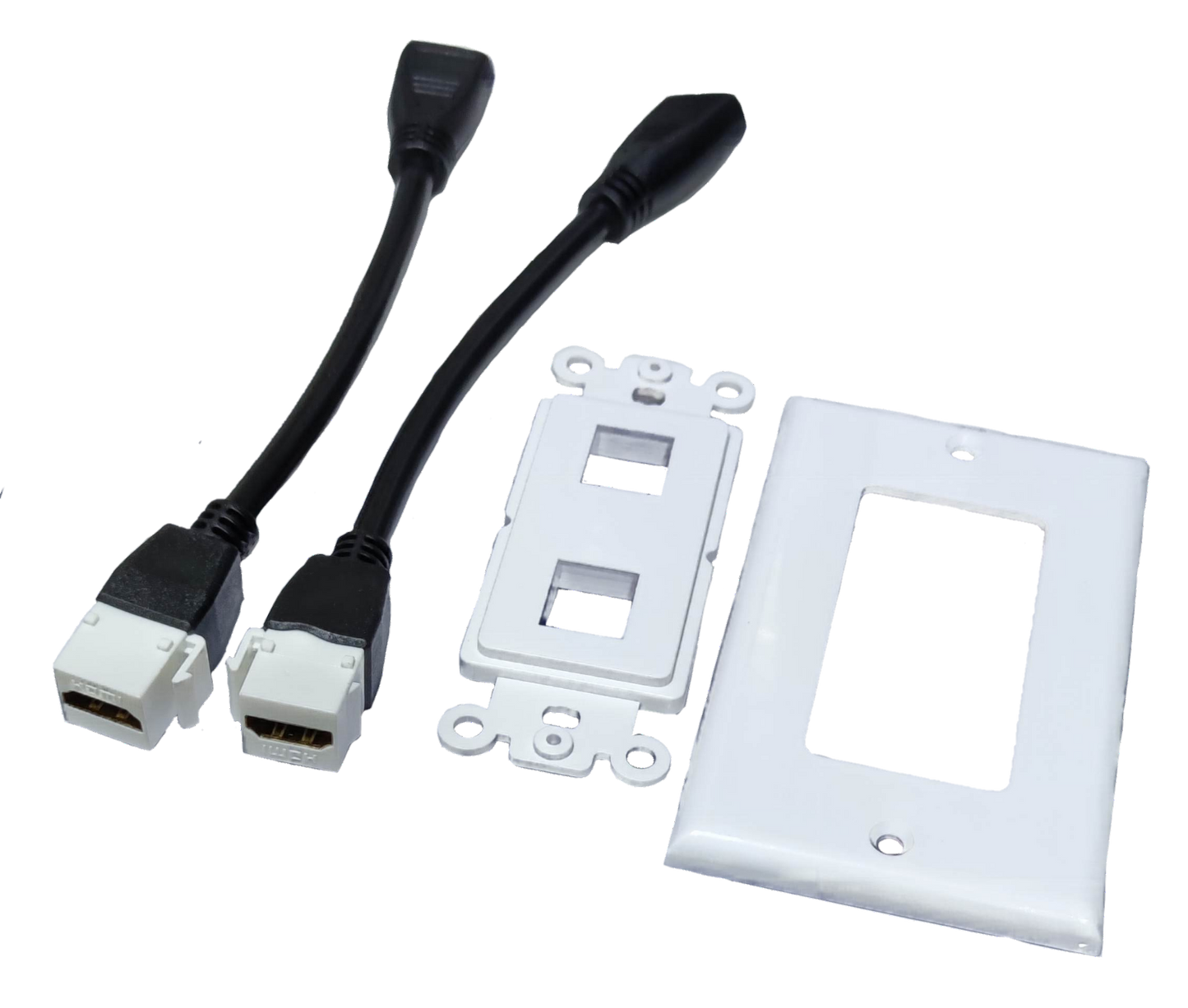 Grippes 2 Gang HDMI Outlet with Cord