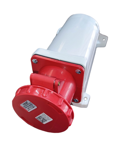 Grippes 63A 3P+E+N Industrial Outlet 5 Pins 220V IP67 #135 Wall Type IEC309-2