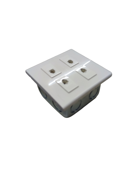 Panasonic 4 Gang Telephone Outlet Wide Series with Utility Box WEG6804+(4XWEG2164)+Utility Box