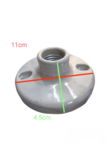 Kopez 4x4 electrical receptacle socket white ceramic lighting installation accessory