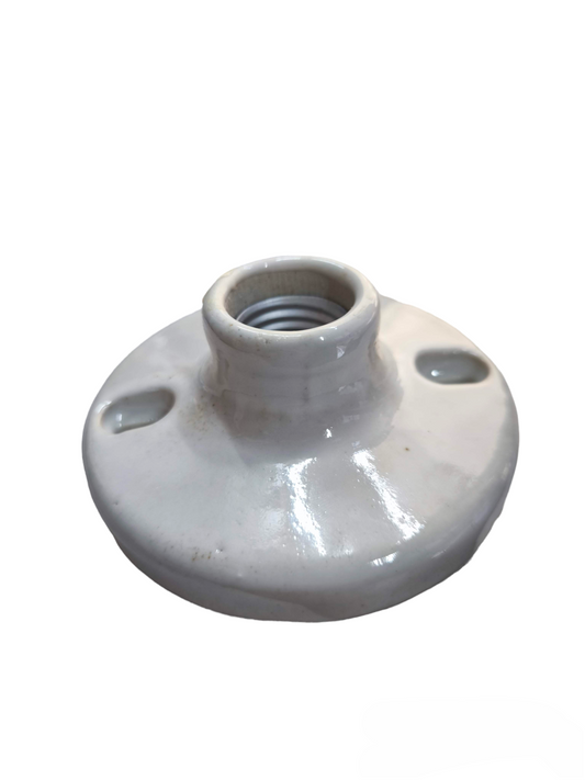 Kopez white ceramic 4x4 electrical receptacle socket base for lighting installation