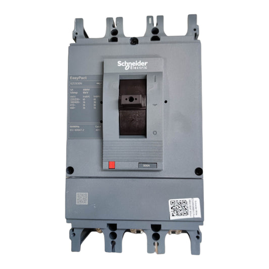 Schneider 500A 3 Pole Industrial Circuit Breaker designed for reliable electrical protection