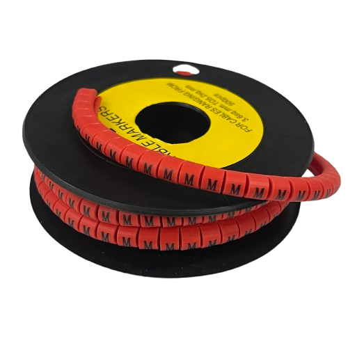 Grippes 500pcs Cable Marker Red - M for effective cable management and organization
