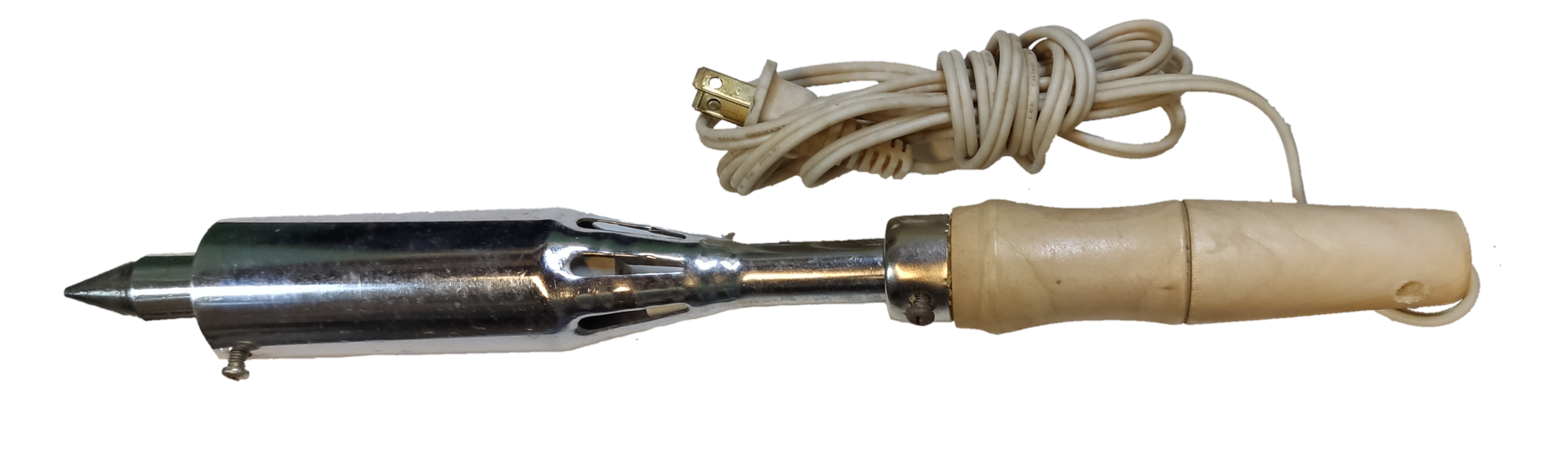 500W soldering iron 220V with metal tip and beige handle for precise hand tool use