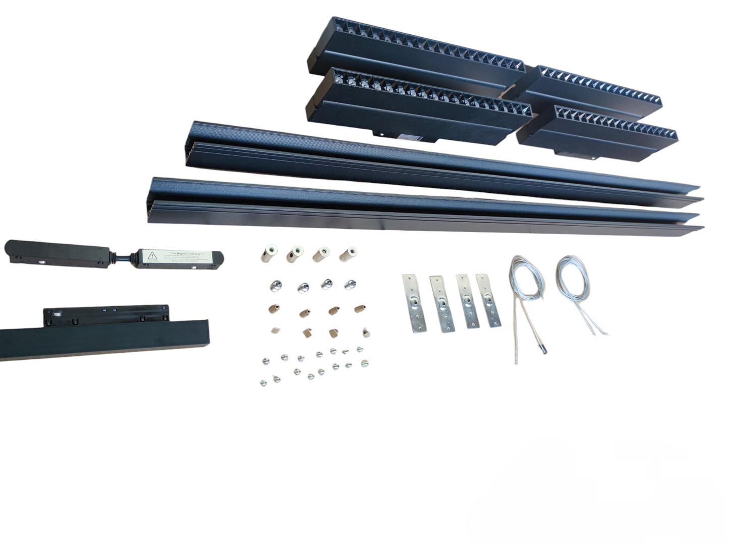 Magnetic Track Light 2 Meters 50mm with 4pcs 18W LED Foldable Grille Track Light 220V Warm White 3000K ( ILLUMIQ TERRA)