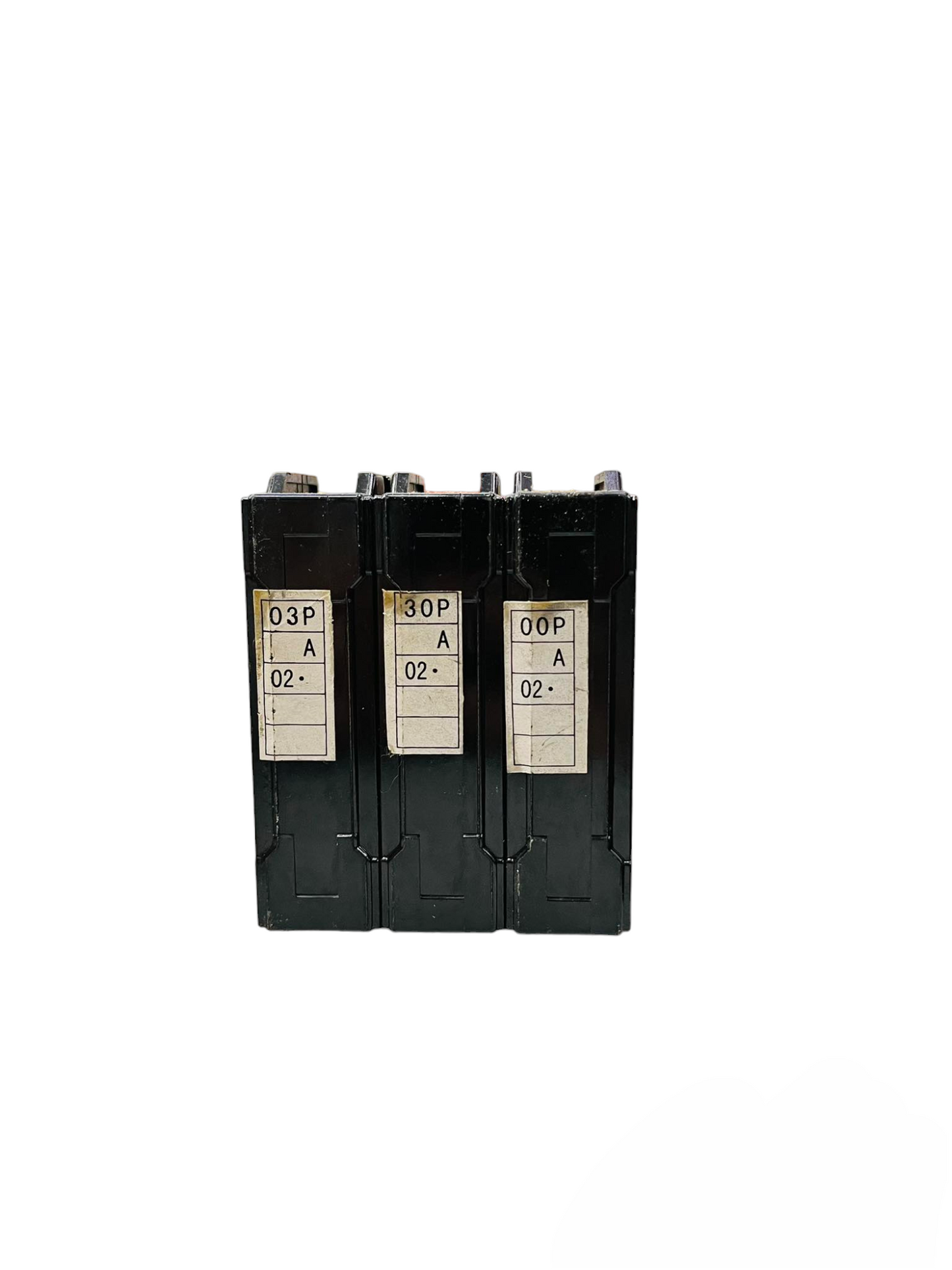 Taiyou 50A 3 Pole Circuit Breaker 10 KAIC black electrical component with three switches