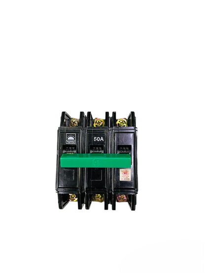 Taiyou 50A 3 Pole Circuit Breaker 10 KAIC with green switch for electrical protection