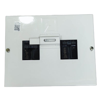 50A MTS 2 pole single phase switch mounted on a white panel for electrical applications