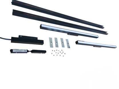 ILLUMIQ TERRA Magnetic Track Light 2 Meters 26mm with 4pcs 18W LED Foldable Grille Track Light 220V Warm White 3000K