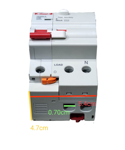 Himel 40A 6 KAIC 30mA 1P+N 220V AC HDB9LEN63IC40S, RCBO Residual Circuit Breaker with OverLoad