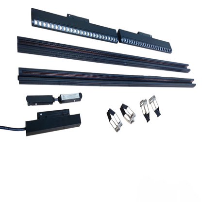 ILLUMIQ TERRA Magnetic Track Light 2 Meters 26mm with 4pcs 12W LED Rotary Grille Track Light 220V Daylight 6500K