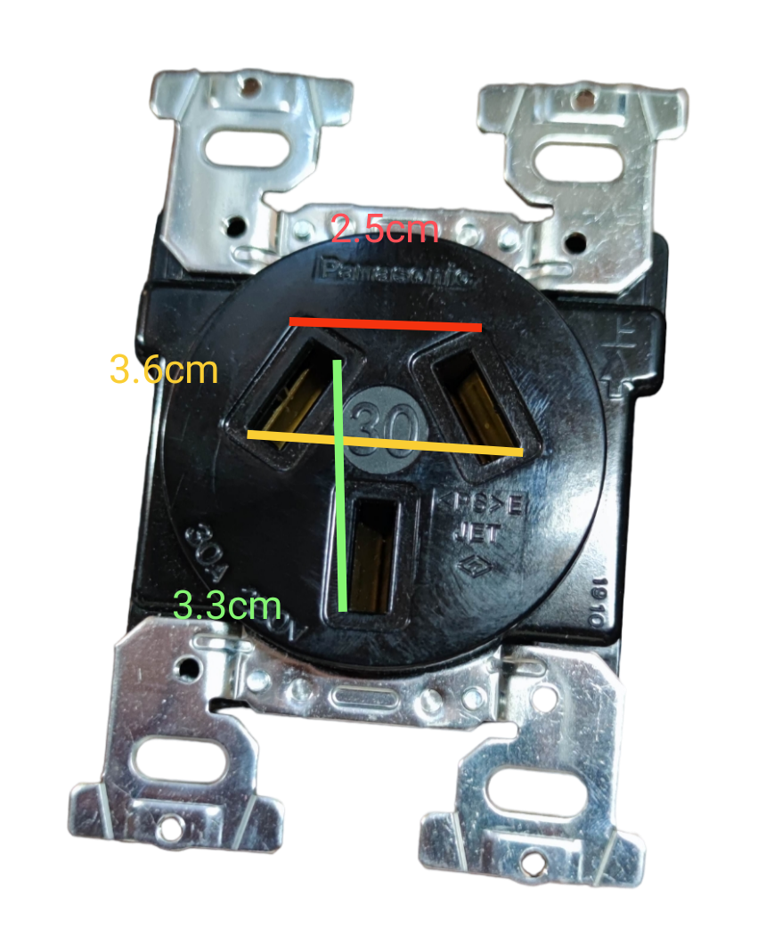 Panasonic Range Outlet 30A 220V WF1330B/K / WNF6255W