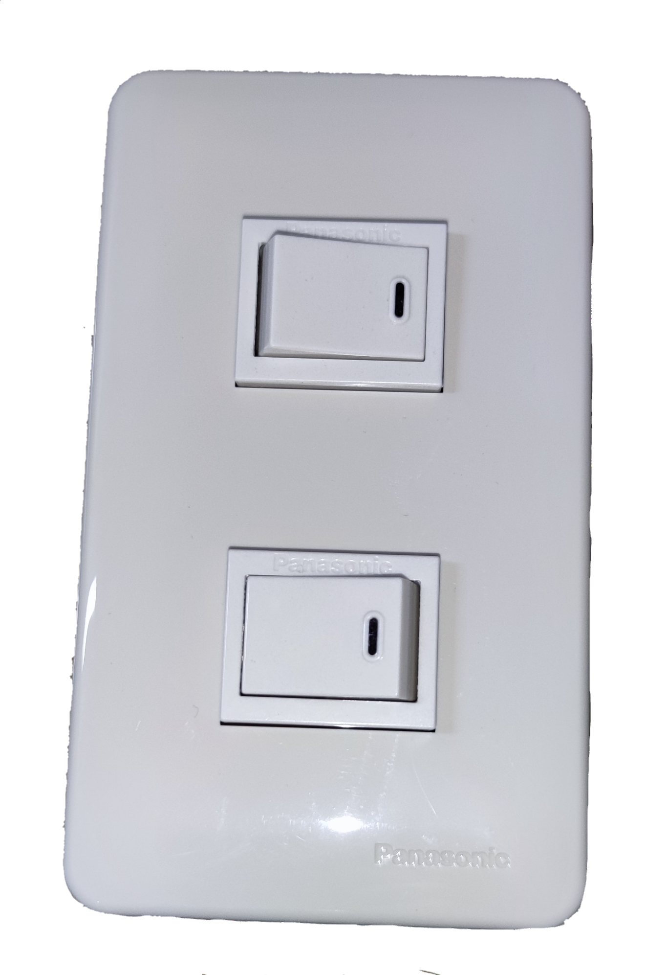 Panasonic 2 Gang 1 Way Switch Classic Series, 2 Gang Switch Classic Series 16A 250V WNG5001-5 /  WNF6202W-8