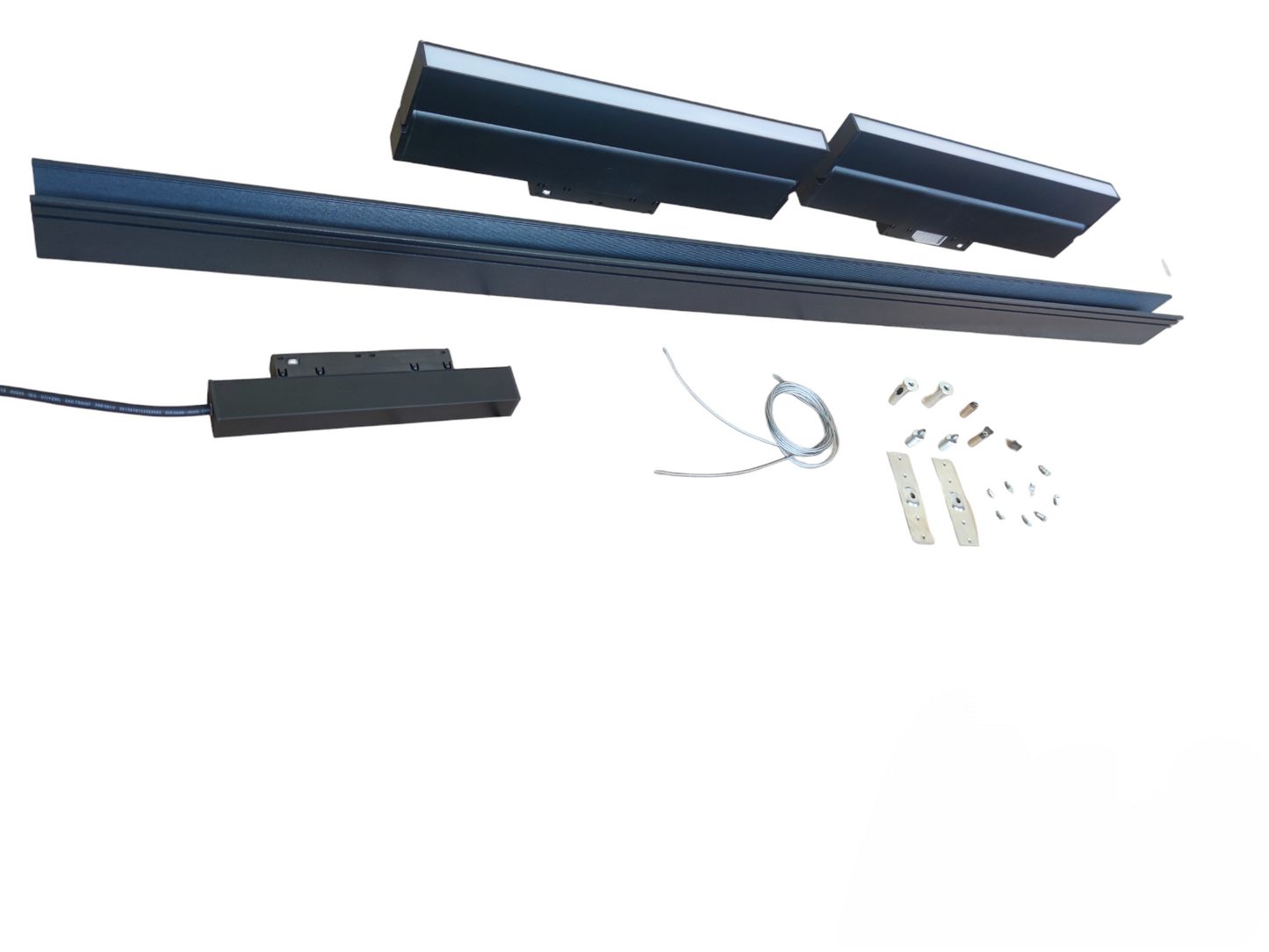 ILLUMIQ TERRA Magnetic Track Light 1 Meter 50mm with 2pcs 18W LED Foldable Flood Track Light Warm White 3000K 220V