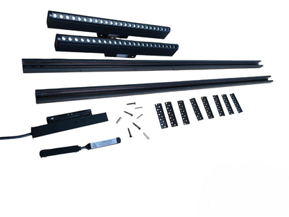 ILLUMIQ TERRA Magnetic Track Light 2 Meters 26mm with 4pcs 12W LED Rotary Grille Track Light 220V Cool White 4000K