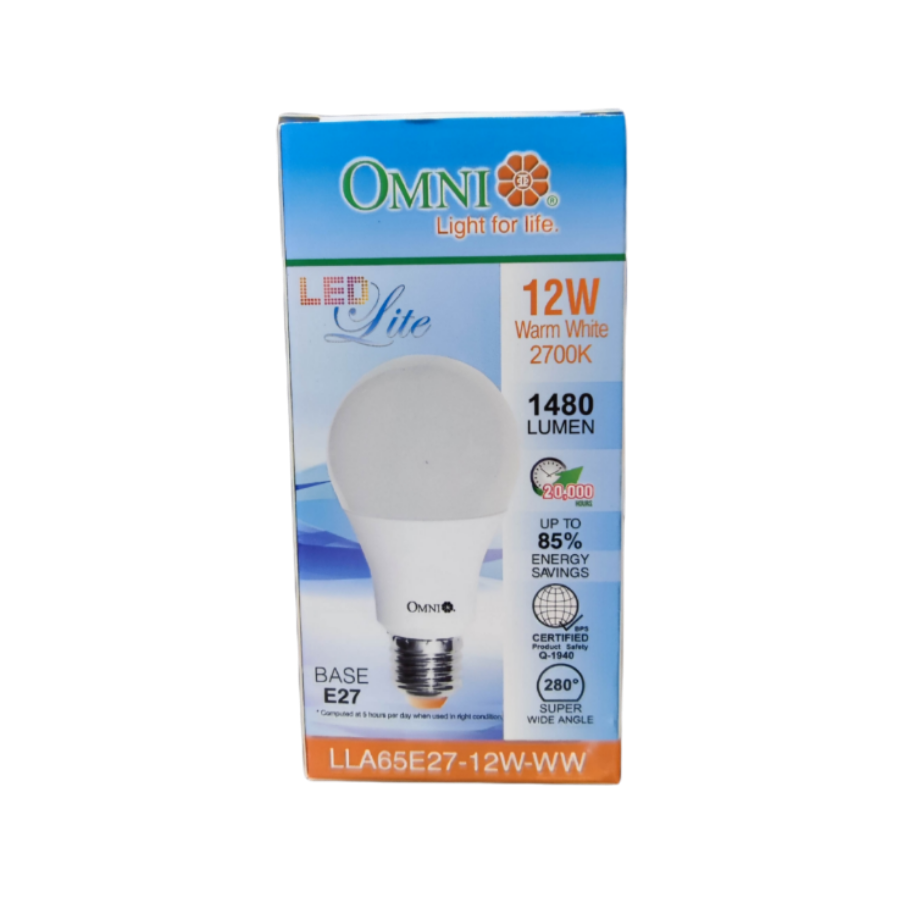 Omni 12W LED Bulb E27 220V A65 Available Warm White