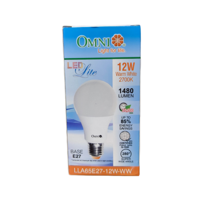 Omni 12W LED Bulb E27 220V A65 Available Warm White