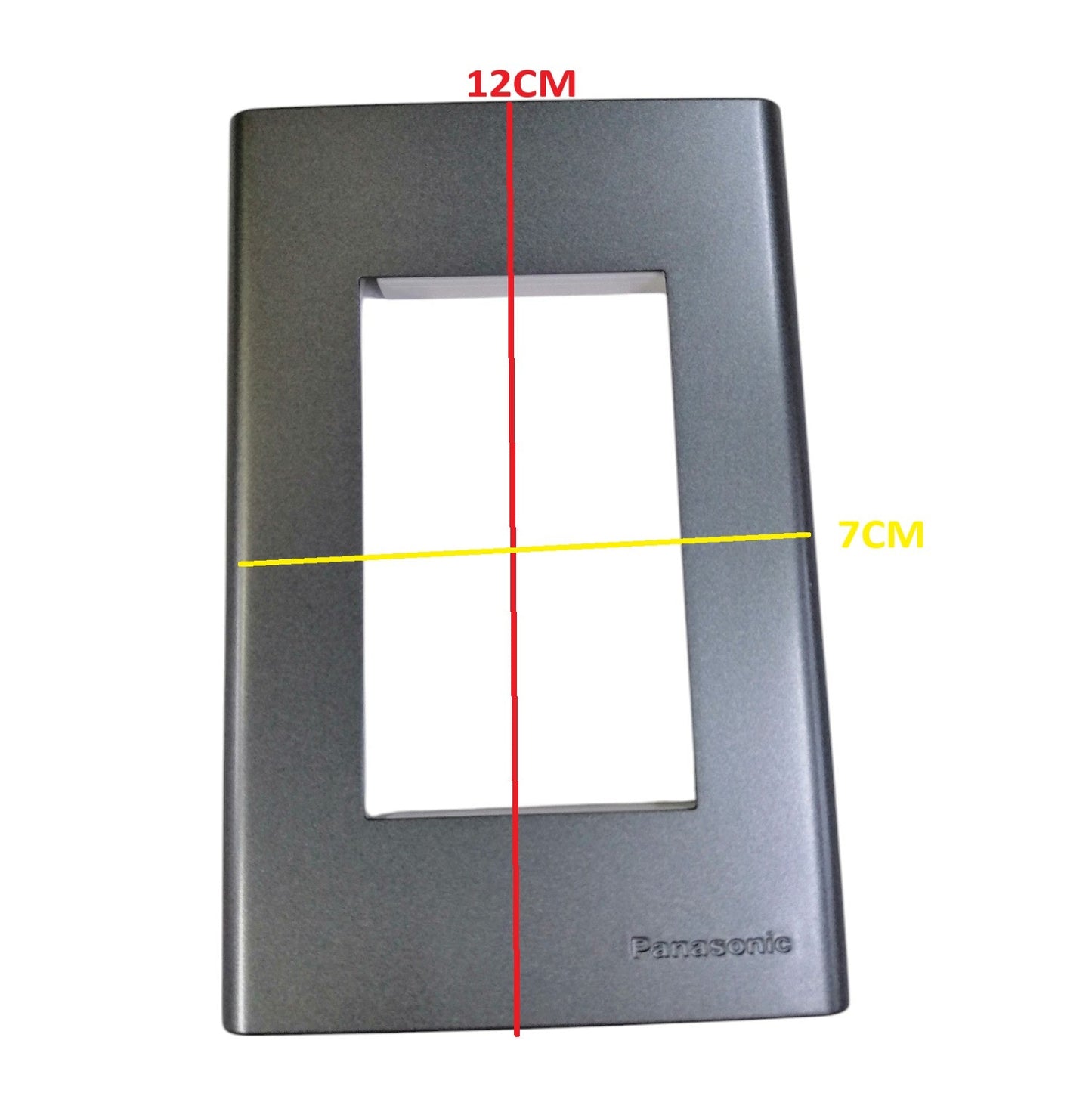 Panasonic Wide Series 3Gang Plate Cover Metallic Gray WEG6803MH-1