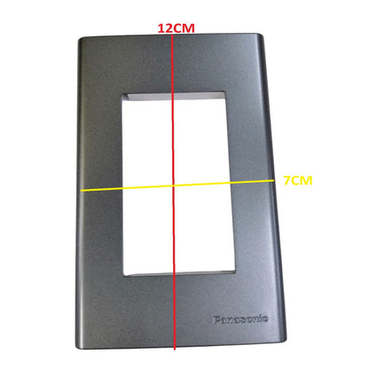 Panasonic Wide Series 3Gang Plate Cover Metallic Gray WEG6803MH-1