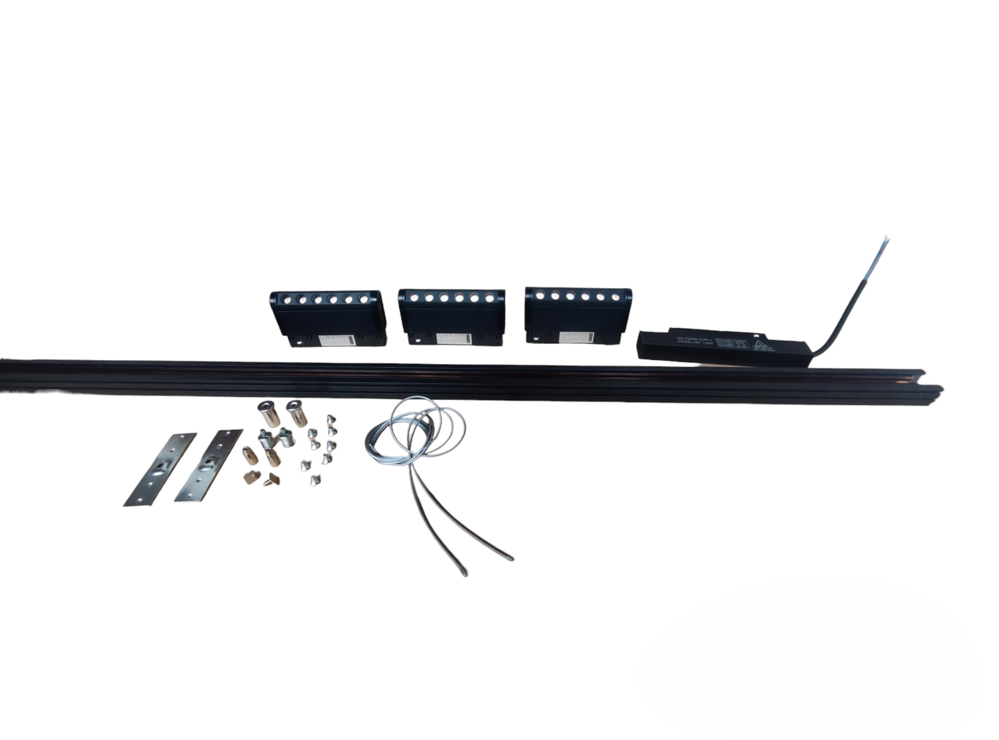 ILLUMIQ TERRA LED Magnetic Track Light 1 Meter 26mm with 3pcs 6W LED Rotary Grille Track Light 220V Warm White 3000K