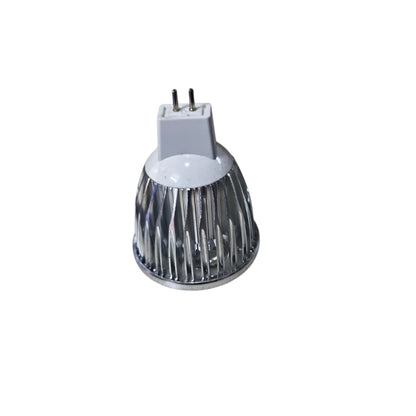 LED light bulb on a white background