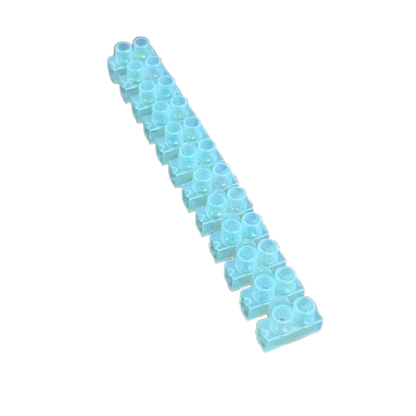 Grippes 5A PVC terminal block 12 pairs in transparent design for electrical connections