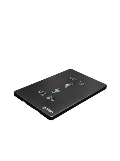 Grazen Duplex Universal Outlet with Ground 16A 220V Available in Gray, Black , White and Gold GW-013