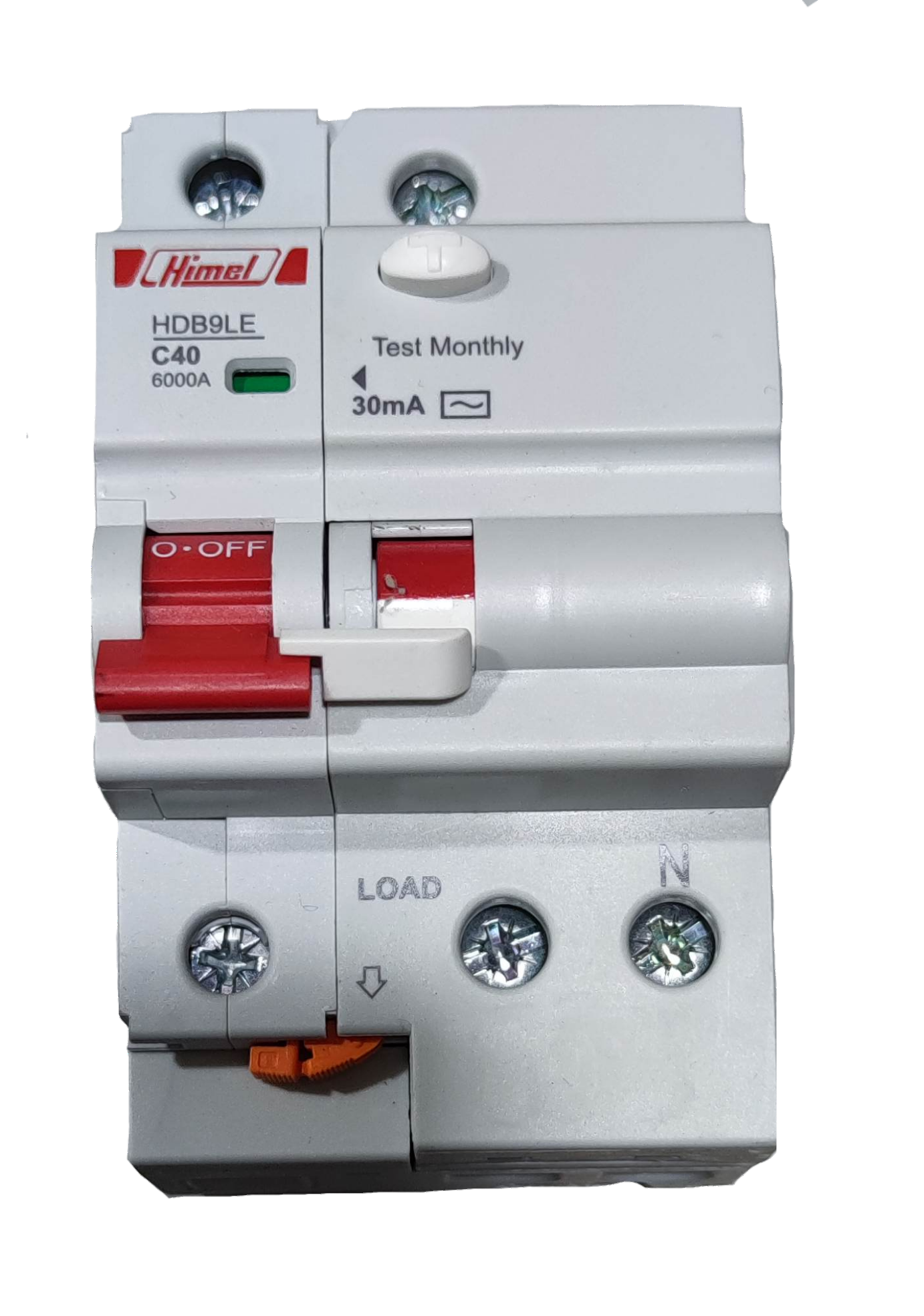 Himel 40A 6 KAIC 30mA 1P+N 220V AC HDB9LEN63IC40S, RCBO Residual Circuit Breaker with OverLoad