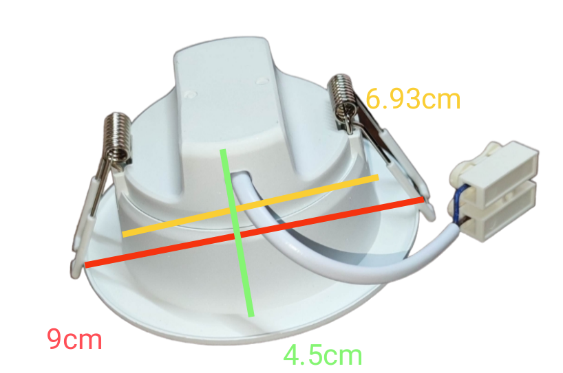 Ecolum 3W LED Downlight Warm White 3000K 220V