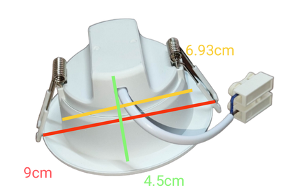 Ecolum 3W LED Downlight Warm White 3000K 220V