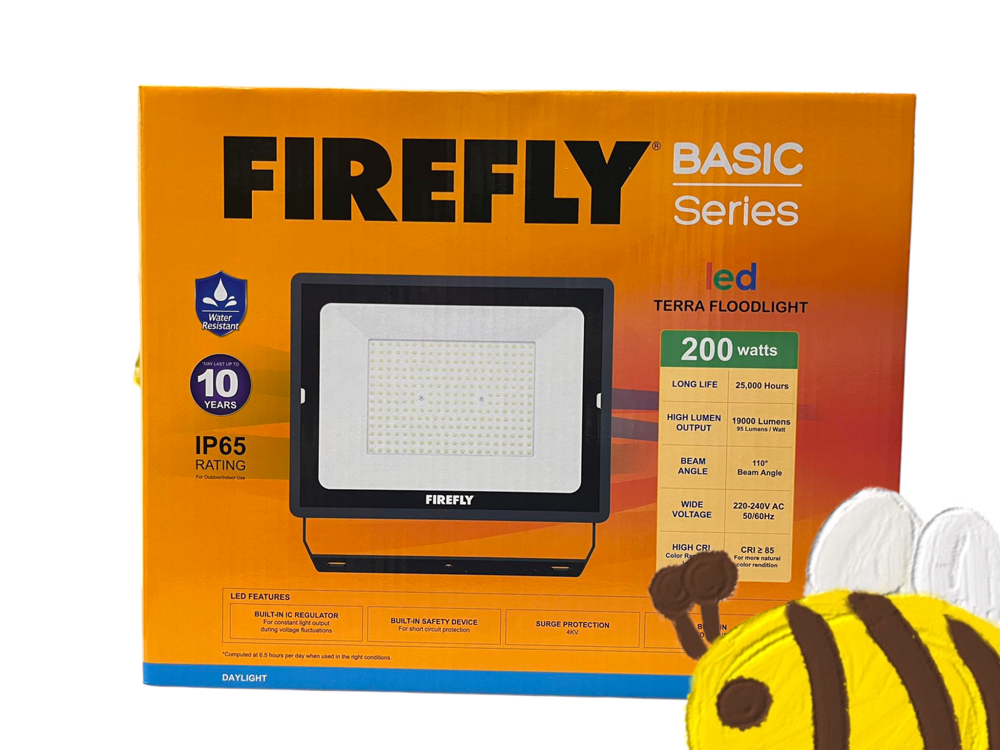 Firefly 200W LED Flood Light Daylight 6500K 220V Terra EFL88200DL