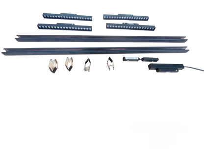 ILLUMIQ TERRA Magnetic Track Light 2 Meters 50mm with 4pcs 18W LED Grille Track Light 220V Warm White 3000K 20 Series