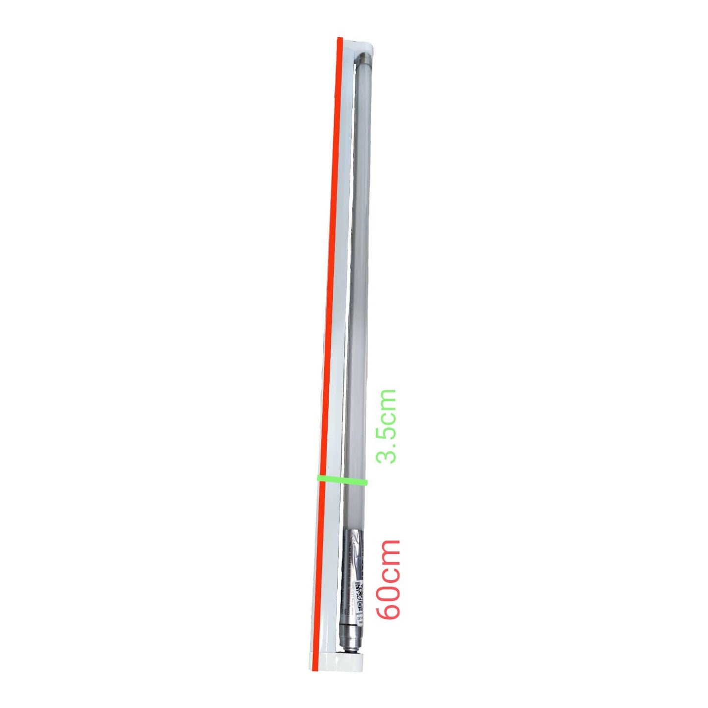 Firefly 8W T-5 LED Fluorescent Lamp with Fixture 220V 3000K Warm White 600mm